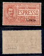 COLONIE - LIBIA - 1915 - 25 Cent (1 - Espressi) - Gomma Integra - Ottima Centratura - Cert. AG (1.000) - Altri & Non Classificati