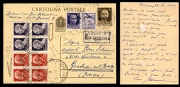 REPUBBLICA SOCIALE ITALIANA - G.N.R. BRESCIA - Cartolina Postale Raccomandata Da 30 Cent (C102) Da Brescia A Gradisca Su - Other & Unclassified