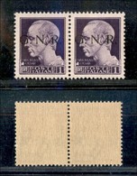 REPUBBLICA SOCIALE ITALIANA - G.N.R. BRESCIA - 1943 - 1 Lira (479/I + 479/Io) R Scalpellato + N Senza Punto (posizioni 6 - Andere & Zonder Classificatie