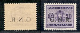 REPUBBLICA SOCIALE ITALIANA - G.N.R. BRESCIA - Segnatasse - 1943 - 50 Cent (53/Ied Varietà F) Con Punto Piccolo Dopo N + - Andere & Zonder Classificatie