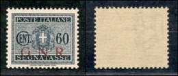 REPUBBLICA SOCIALE ITALIANA - G.N.R. BRESCIA - Segnatasse - 1943 - 60 Cent (54/I) - Gomma Integra - Molto Ben Centrato - - Sonstige & Ohne Zuordnung