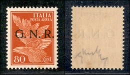 REPUBBLICA SOCIALE ITALIANA - G.N.R. VERONA - Posta Aerea - 1944 - 60 Cent (120) - Gomma Integra - Ottimamente Centrato  - Other & Unclassified