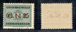 REPUBBLICA SOCIALE ITALIANA - G.N.R. VERONA - Segnatasse - 1944 - 20 Cent (50 - Varietà) - Tratto Di Colore In Basso A D - Other & Unclassified