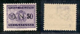 REPUBBLICA SOCIALE ITALIANA - G.N.R. VERONA - Segnatasse - 1944 - 50 Cent (53) - Gomma Integra (275) - Andere & Zonder Classificatie