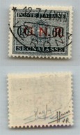 REPUBBLICA SOCIALE ITALIANA - G.N.R. VERONA - Segnatasse - 1944 - 60 Cent (54) Usato - Cert. Sorani (2.200) - Other & Unclassified