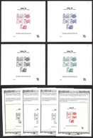 REPUBBLICA - 1976 - Foglietti Pubblicitari - Prove Di Lusso (N.0001) - Italia ‘76 (1) - Quattro Foglietti Di Colori Dive - Altri & Non Classificati