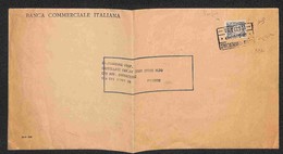 REPUBBLICA - Uso Tardivo - Recapito Autorizzato 10 Cent (3) Su Busta Della Banca Commerciale Italiana 20.6.49 - Biondi + - Andere & Zonder Classificatie