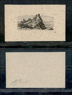 SAN MARINO - 1918 - Prova Di Macchina (della Vignetta) - Pro Combattenti - Carta Spessa - Cert. Brutto - Andere & Zonder Classificatie