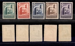 SAN MARINO - 1932 - Palazzetto (159/163) - Serie Completa - Gomma Integra - Traccia Di Linguella Sul 50 Cent (1.750) - Altri & Non Classificati