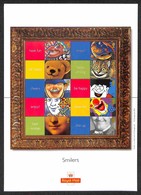GRAN BRETAGNA - 2001 - Label Sheet Smilers (LS5) - Gomma Integra - Andere & Zonder Classificatie