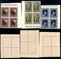 LIECHTENSTEIN - 1952 - Quadri (306/308) - Serie Completa In Quartine - Gomma Integra - Sonstige & Ohne Zuordnung