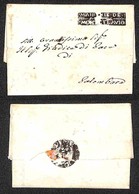 ITALIA - PREFILATELICHE - 1813 - MAIRERIE DE MONTEFLAVIO (in Negativo) - Lettera Per Palombara Del 18.6.1813 - Sonstige & Ohne Zuordnung