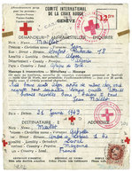 France  : Message Croix-Rouge 12 Frs - Altri & Non Classificati