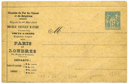 France  : Entier Carte-lettre Annonces 15 C. Sage - Sonstige & Ohne Zuordnung
