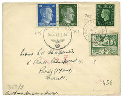 France  : Allemagne N°708 + 715 Obl. Càd "FELDPOST" (4.1.44) + - Sonstige & Ohne Zuordnung