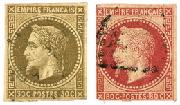 Colonies Françaises : N°9/10 Obl. B/TB - Altri & Non Classificati