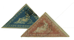 Cap De Bonne Espérance : N°2 Et 3 Obl. TB - Cape Of Good Hope (1853-1904)