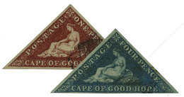 Cap De Bonne Espérance : N°7 Et 8 Obl. TB - Cape Of Good Hope (1853-1904)