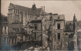 ! [02] Saint Quentin  Cathedral 1917 Carte Photo Allemande, 1. Weltkrieg, Guerre 1914-18, 1WK, Fotokarte - Saint Quentin