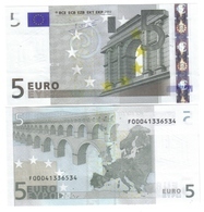 MALTA 5 €  Trichet F E009 Fds Unc Cod.€.204 - 5 Euro