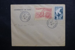 FRANCE - Enveloppe FDC En 1946 - Conférence De La Paix , Avec Vignette - L 46398 - ....-1949