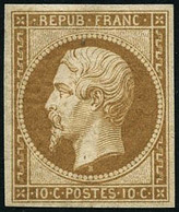 ** N°9e 10c Bistre-jaune, Réimp - TB - 1852 Louis-Napoléon