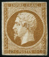 ** N°13Ab 10c Bistre Orangé, Type I - B - 1853-1860 Napoleon III