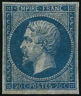 ** N°14B 20c Bleu, Type II - TB - 1853-1860 Napoleon III