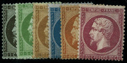 * N°19/24 Les 6 Val  - B/TB - 1862 Napoleon III