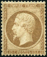 * N°21 10c Bistre, Très Bien Centré - TB - 1862 Napoleon III