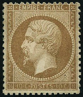 * N°21 10c Bistre, Signé Calves - TB - 1862 Napoleon III