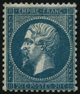 ** N°22 20c Bleu - TB - 1862 Napoléon III