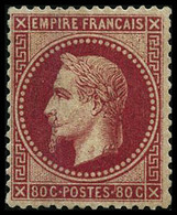** N°32 80c Rose, Signé JF Brun - TB - 1863-1870 Napoleon III Gelauwerd