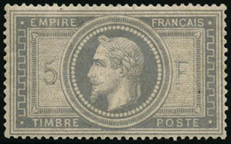 ** N°33 5F Empire, Signé Calves - TB - 1863-1870 Napoléon III Con Laureles