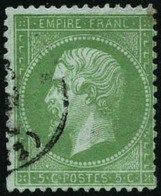 Oblit. N°35 5c Vert Pâle S/bleu - TB - 1863-1870 Napoleon III With Laurels