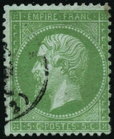 Oblit. N°35 5c Vert Pâle S/bleu - TB - 1863-1870 Napoleone III Con Gli Allori