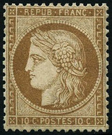 ** N°36 10c Bistre-jaune - TB - 1870 Beleg Van Parijs