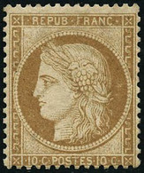 ** N°36 10c Bistre - TB - 1870 Beleg Van Parijs