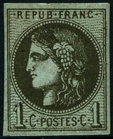 ** N°39Ab 1c Olive R1 - TB - 1870 Bordeaux Printing