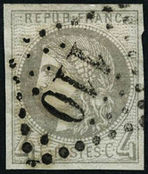 Oblit. N°41B 4c Gris R2 - TB - 1870 Bordeaux Printing