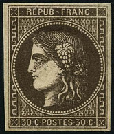 ** N°47 30c Brun - TB - 1870 Bordeaux Printing