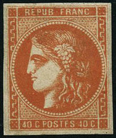 ** N°48 40c Orange - TB - 1870 Bordeaux Printing