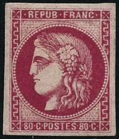 ** N°49 80c Rose - TB - 1870 Bordeaux Printing