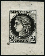 ----- N°51 2c Essai En Noir - TB - 1871-1875 Cérès