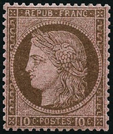 ** N°54 10c Brun S/rose, Pièce De Luxe - TB - 1871-1875 Ceres