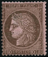 * N°54 10c Brun S/rose - TB - 1871-1875 Cérès