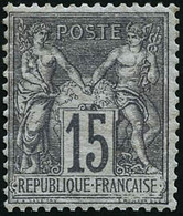 ** N°66 15c Gris - TB - 1876-1878 Sage (Type I)