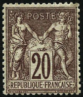 ** N°67 20c Brun-lilas - TB - 1876-1878 Sage (Type I)