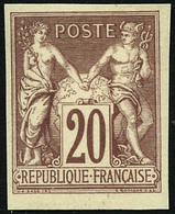 (*) N°67b 20c Brun-lilas Régent, Sans Teinte De Fond - TB - 1876-1878 Sage (Type I)