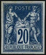 (*) N°73c 20c Bleu Granet - TB - 1876-1878 Sage (Typ I)